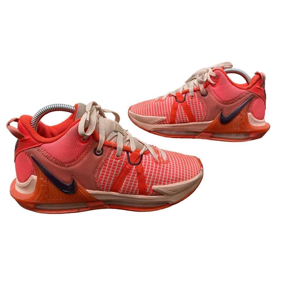 NIKE LEBRON WITNESS SHOES BRIGHT CRIMSON DM1123-600 SIZE 8 Basketball Orange